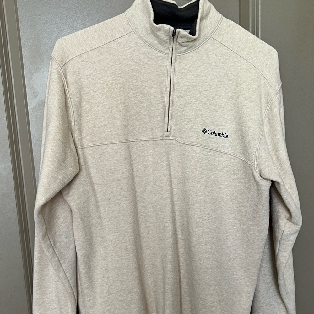 Columbia Quarter Zip Oatmeal Color Size Medium